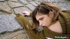 Public Agent: Nicole Rae's Big Tits POV Blowjob