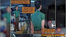 Hot Brazilian Novinha Without Panties Enjoys Subway Ride To Orgasm