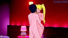 sakura haruno and naruko uzumaki with sasuke uchiha in intense hentai sex.