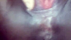 Watch This Pregnant Ebony Teen's Pussy Get Fingered Wide Open!