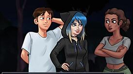 Summertime Saga episode 67 with amateur cartoon characters