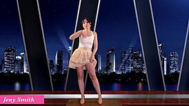 Nude News Flash with Naked Jeny Smith Casting!