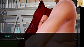 Teen Girl in Anime Family with Big Ass and Small Tits.