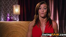 Couples Organize Swinger Orgy In Reality Show With Oral And Group Sex!