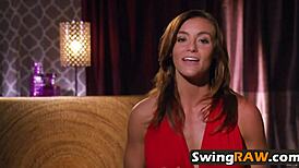 Couples Organize Swinger Orgy In Reality Show With Oral And Group Sex!