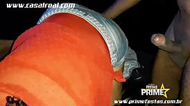 Gata Mística and Paty Levada in a wild gangbang sucking session.