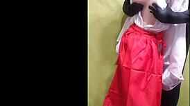 Witch girl naughty punishment cosplay