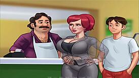 i'm loving this summer time saga uncensored part 7 with all those busty girls and their huge tits in the anime style.