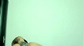 Young Goth Latina Tries First Anal with Glass Dildo