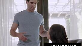 ALISON REY wants HANDSOME PLUMBER to CATCH her MASTURBATING, they FUCKED