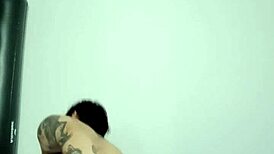 Young Goth Latina Tries First Anal with Glass Dildo