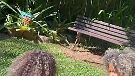 this hot black girl tries advising dani but ends up screwing hard