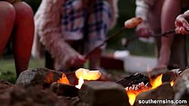 Australian bbw enjoys yoga retreat with masturbation and fingering