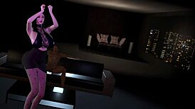 3D亚洲熟女大奶挑逗巨大鸡巴