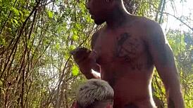 big black hetero guy fucks young ass behind school and cums in mouth