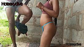 The african slut bent over for intense cunilingus and muff diving, ending with a cumshot on my face