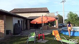 super hot french teen anna siline sucks big cock pov