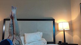 I'm eatin' that hot petite 18+ womans shaved pussy