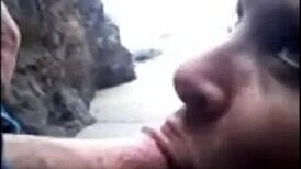 Erotic teacher gives deepthroat blowjob to milf.