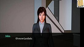 Teen Girl in Anime Family with Big Ass and Small Tits.