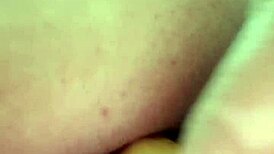 Dildo stretches big ass during intense anal masturbation session