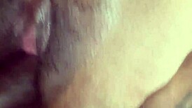 Playing With Her Wet Pussy Until Orgasm, Close-Up On Big Black Cock.