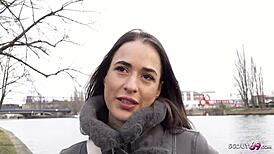 德国侦察员抓住Lydiamaus96 粗暴试镜松垮大奶！😈