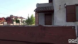 super hot french teen anna siline sucks big cock pov