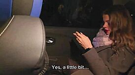 a married slut risked it all sucking a taxi driver's dick in public