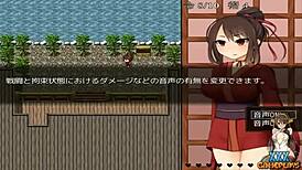 Kunoichi peony gameplay with groping and cum