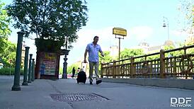 Damn! This naughty Russian masseuse with big tits delivers the ultimate happy ending fuck!