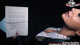 穿尼龙袜的巨乳熟女在街上被搭讪