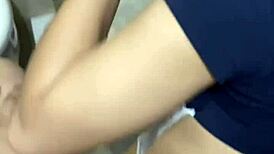 Guy meets cute girl at party and fucks her in disco bathroom