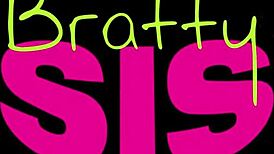 Step sis rides big cock in lingerie to keep mouth shut, shaved pussy bouncing s17 e7