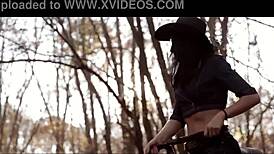 Milfycalla Sexy Step-Mom Rides Hard Outdoors with Curvy Latina Body