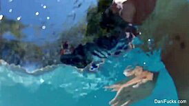 Pool Go-Pro Fun With Dani Daniels Diving Into Hot Lesbian Pussy Action, Oh Yeah!