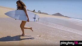 stunning gia ramey gay loves naked beach activities with natural body