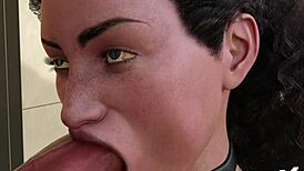 Hey, check out this maid getting a facial in the fashion business game