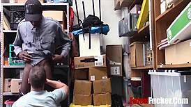 Security guard catches teen at work