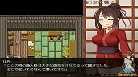 Kunoichi peony gameplay with groping and cum