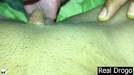 I lick my stepsister's huge clit and cum inside her wet pussy