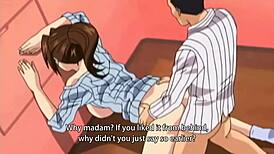 big tits milf in yellow lingerie enjoys intense group sex in uncensored hentai!