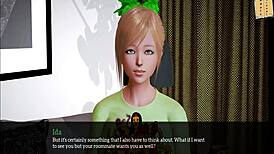 Exploring my new family in this cartoon game.