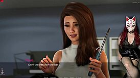 Ms. Denvers episode 38 featuring beautiful Asian MILF in big tits cartoon game