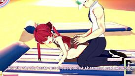 Houshou marine fucks on sex beach