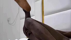 Hot Twink Takes Anal Creampie from Big Black Cock in Garage Shower Scene