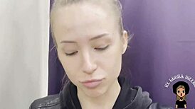 Slut Vomits Cum Hard in the Fitting Room Chaos