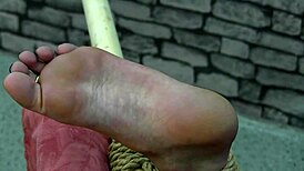 what do you think of this barefoot bondage setup?