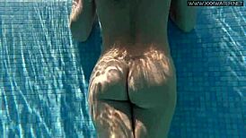 Nicole pearl super hot and horny shaking ass in the pool