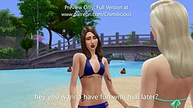 Lucky Cameraman Joins Threesome with Blonde Models in Cowgirl and Blowjob Action